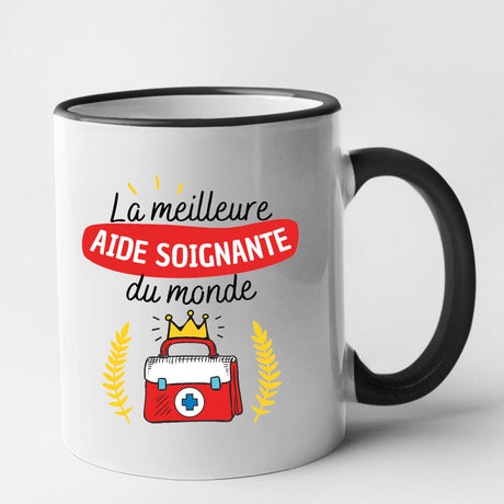 Mug La meilleure aide soignante du monde Noir