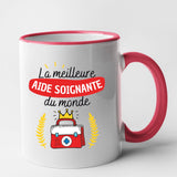 Mug La meilleure aide soignante du monde Rouge