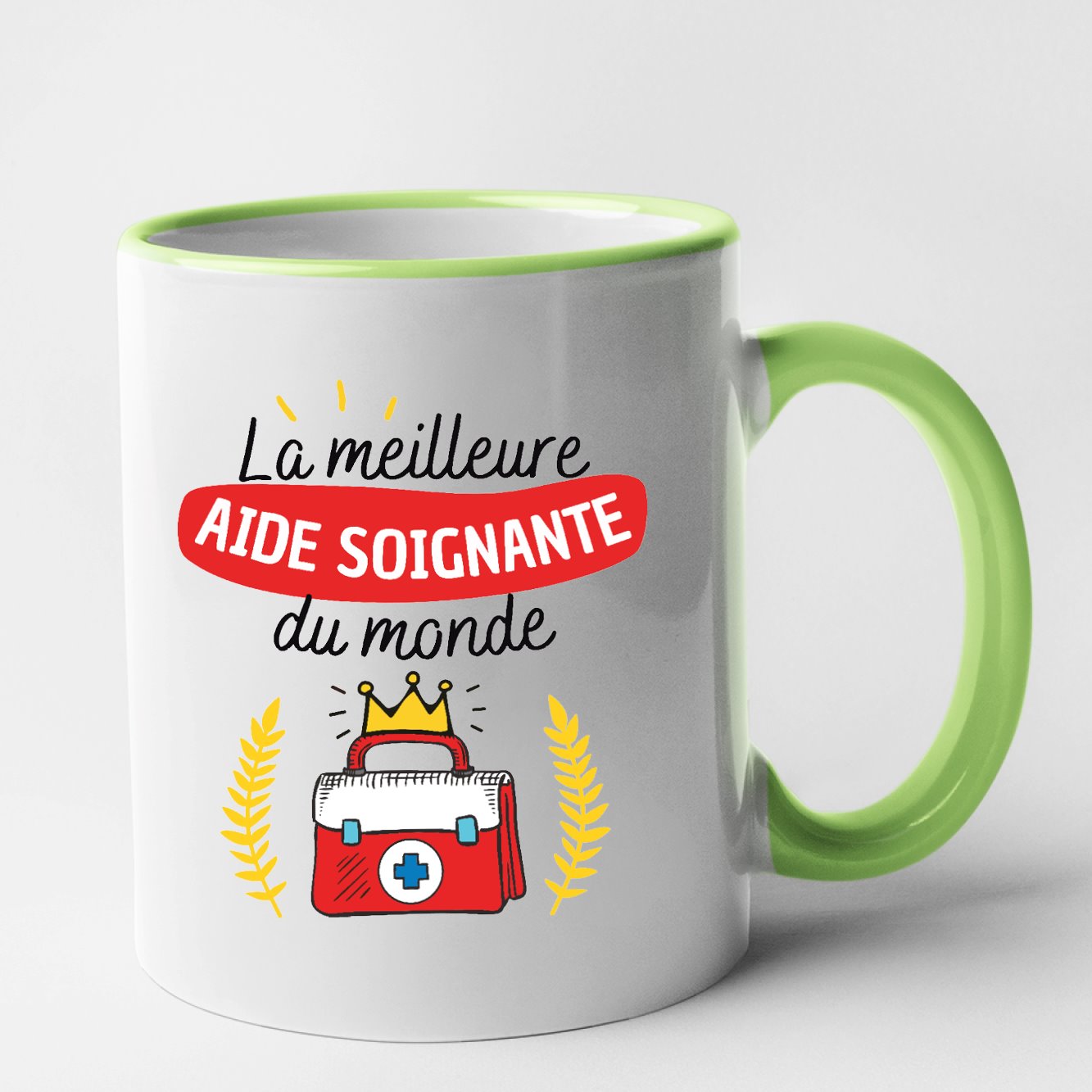 Mug La meilleure aide soignante du monde Vert