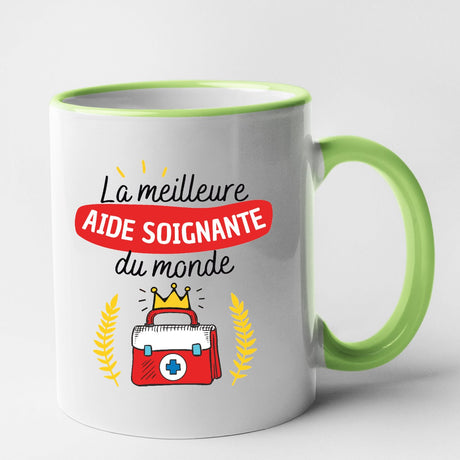 Mug La meilleure aide soignante du monde Vert