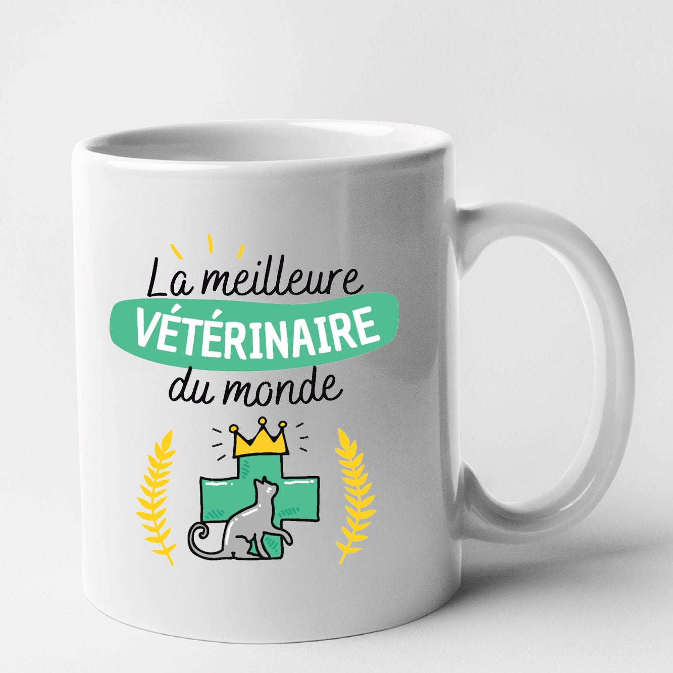 Mug La meilleure vétérinaire du monde Blanc