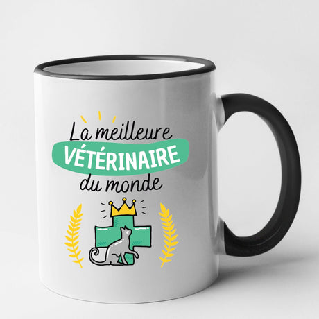 Mug La meilleure vétérinaire du monde Noir