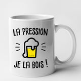 Mug La pression je la bois Blanc