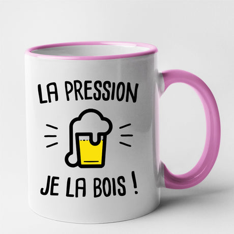 Mug La pression je la bois Rose