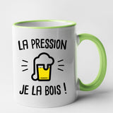 Mug La pression je la bois Vert