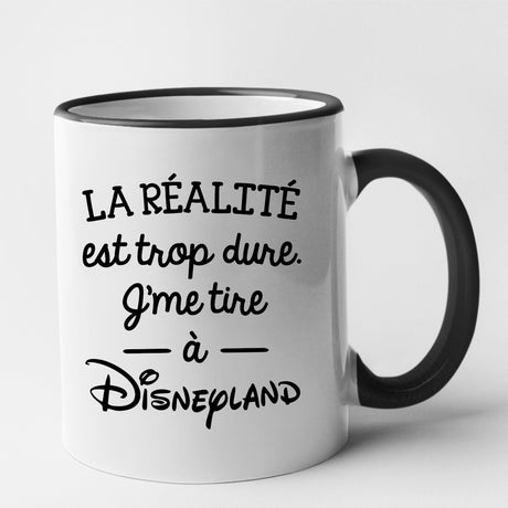 Mug La réalité est trop dure Noir