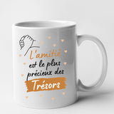 Mug L'amitié le plus précieux des trésors Blanc