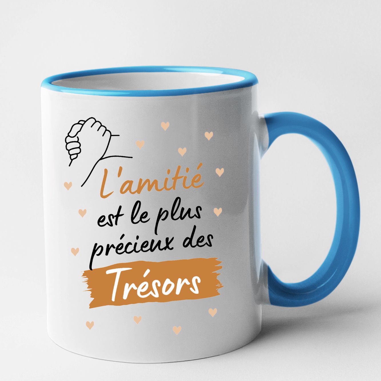 Mug L'amitié le plus précieux des trésors Bleu