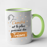 Mug L'amitié le plus précieux des trésors Vert