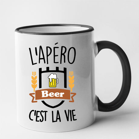 Mug L'apéro c'est la vie Noir