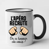 Mug L'apéro recrute Noir