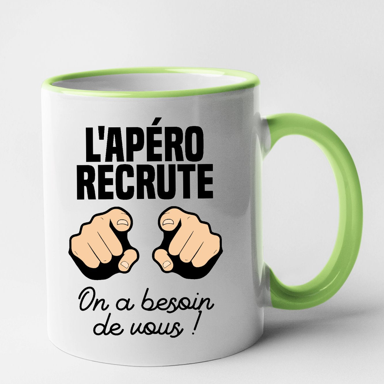 Mug L'apéro recrute Vert