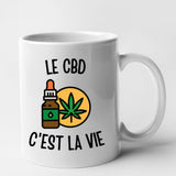 Mug Le CBD c'est la vie Blanc