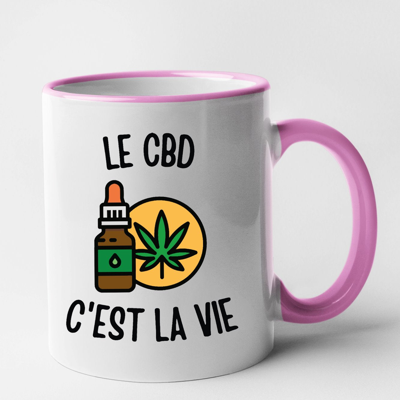 Mug Le CBD c'est la vie Rose