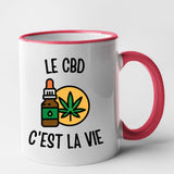 Mug Le CBD c'est la vie Rouge