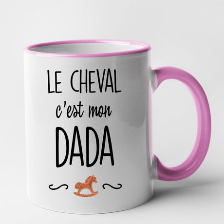 Mug Le cheval c'est mon dada Rose