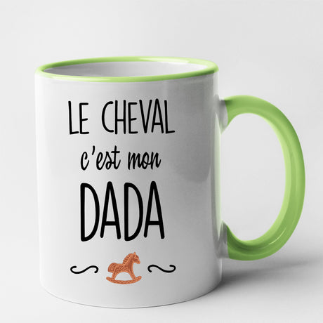 Mug Le cheval c'est mon dada Vert