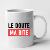 Mug Le doute ma bite Blanc