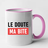 Mug Le doute ma bite Rose