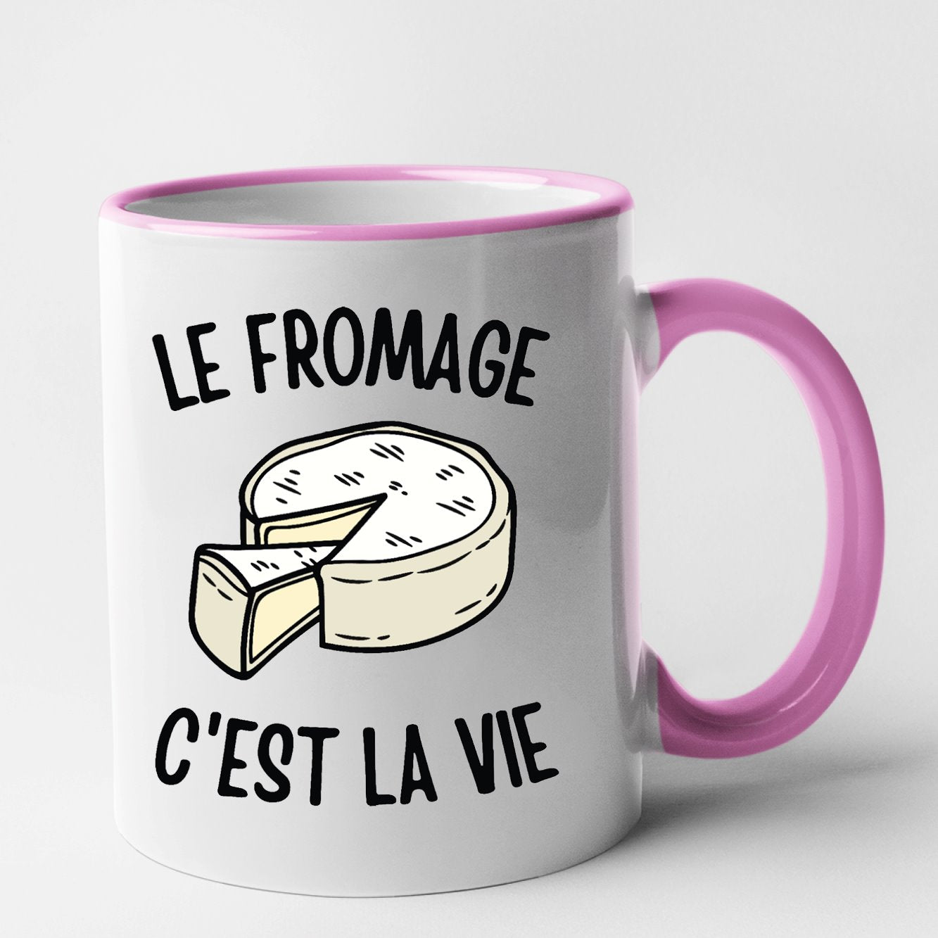 Mug Le fromage c'est la vie Rose