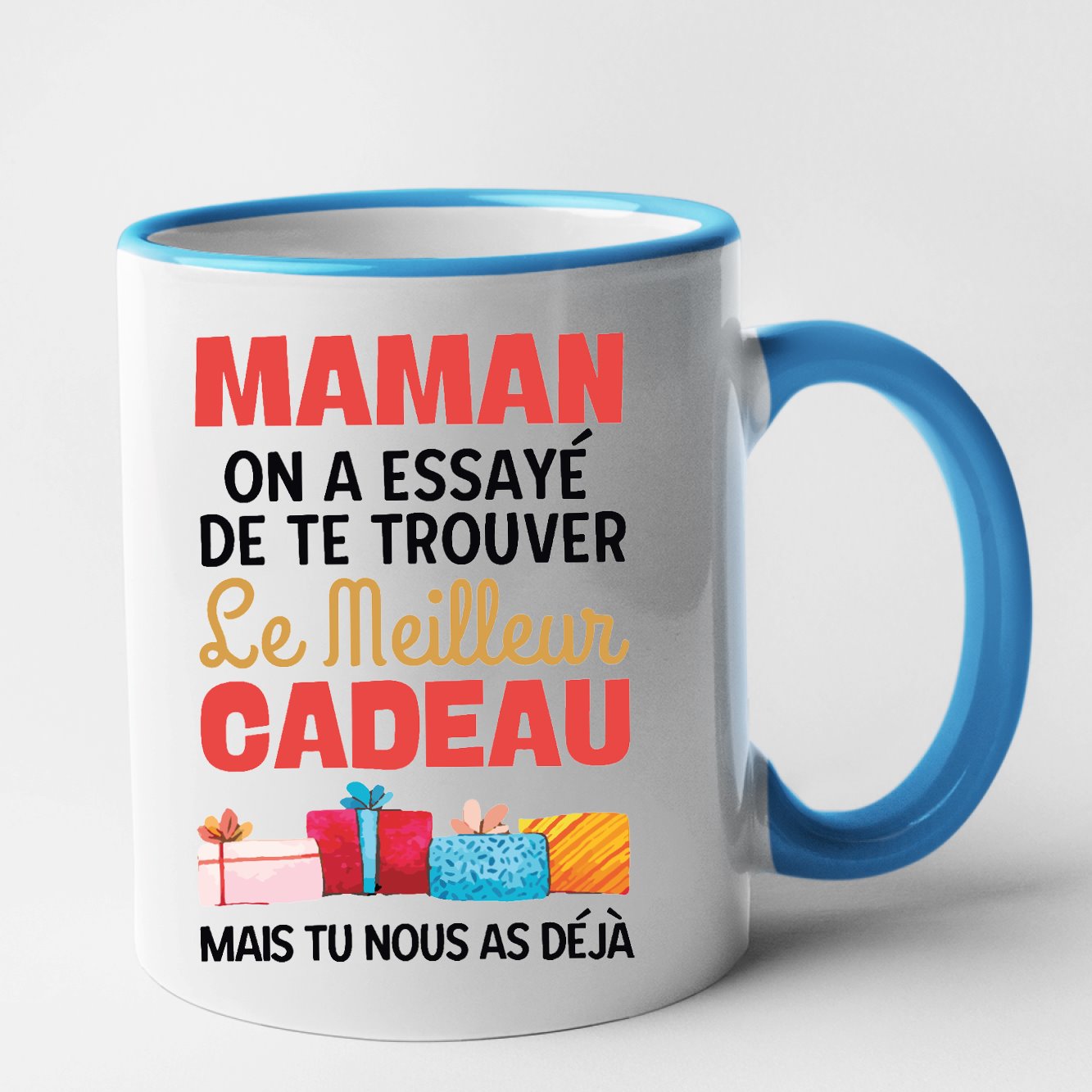 Mug Le meilleur cadeau pour maman Bleu