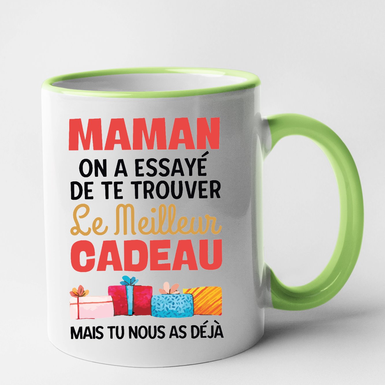 Mug Le meilleur cadeau pour maman Vert