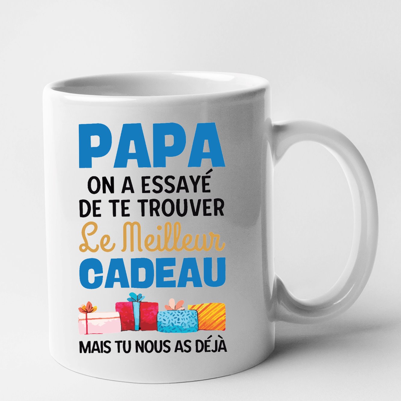 Mug Le meilleur cadeau pour papa Blanc