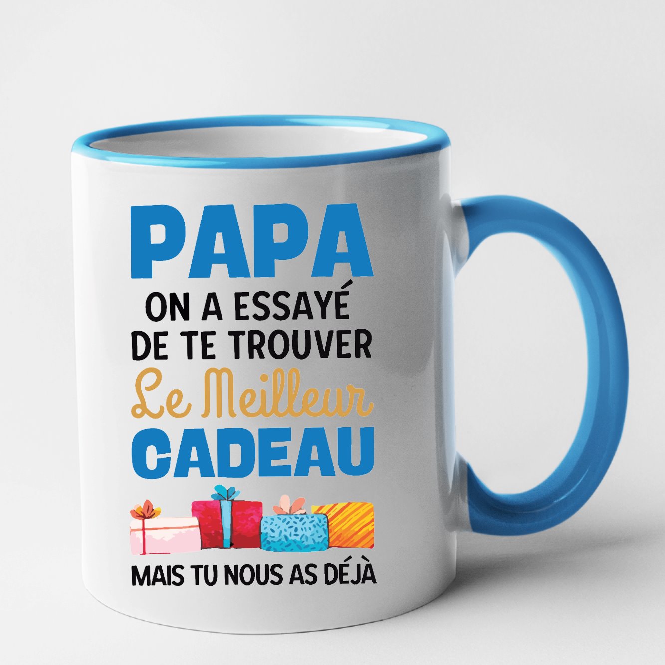 Mug Le meilleur cadeau pour papa Bleu