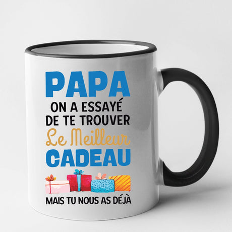 Mug Le meilleur cadeau pour papa Noir