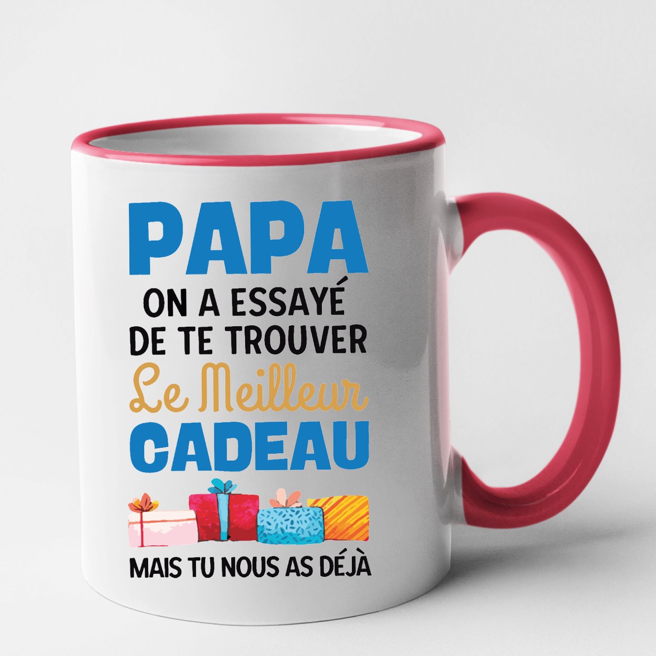 Mug Le meilleur cadeau pour papa Rouge