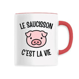 Mug Le saucisson c'est la vie 