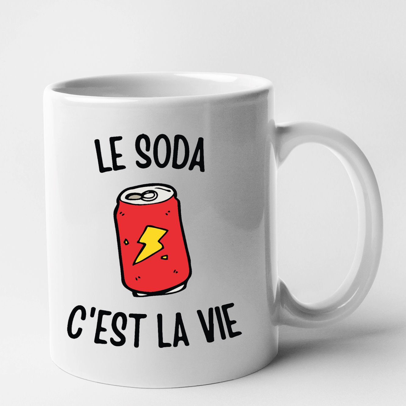 Mug Le soda c'est la vie Blanc