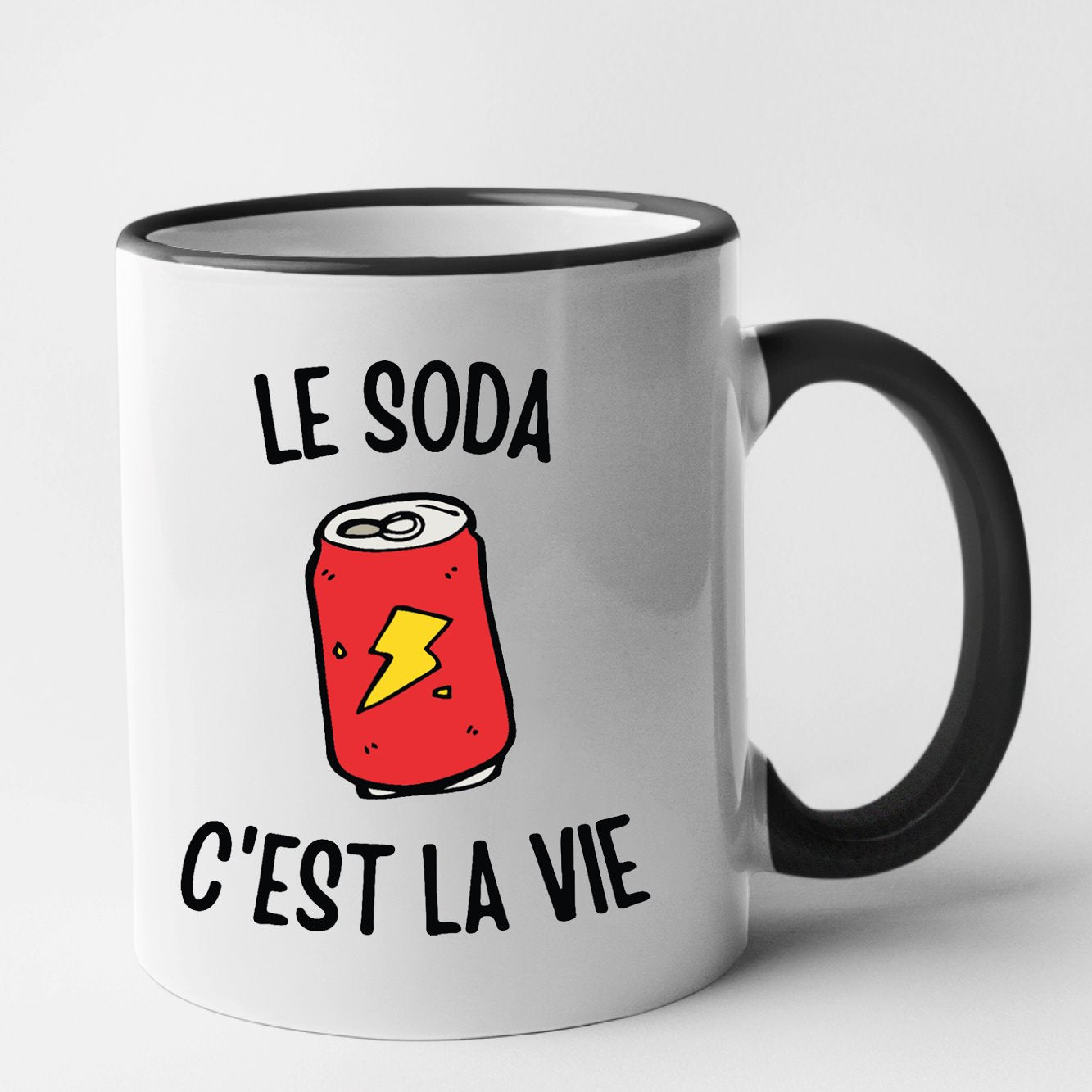 Mug Le soda c'est la vie Noir