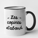 Mug Les copines d'abord Noir