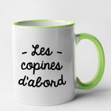 Mug Les copines d'abord Vert