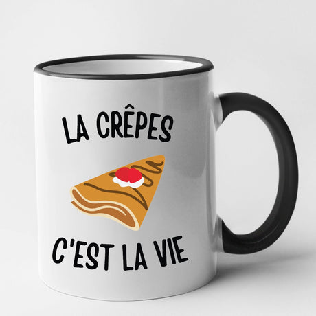 Mug Les crêpes c'est la vie Noir