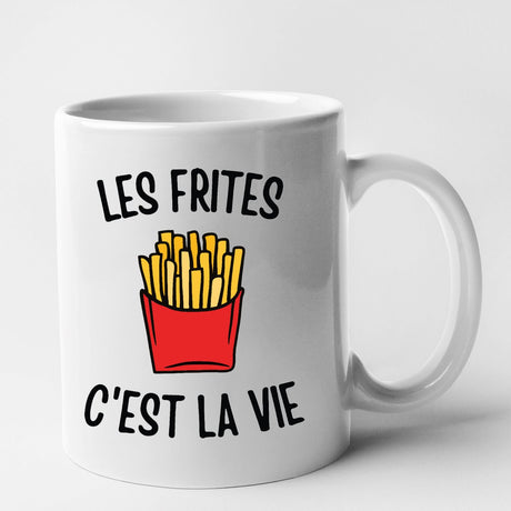 Mug Les frites c'est la vie Blanc