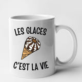 Mug Les glaces c'est la vie Blanc