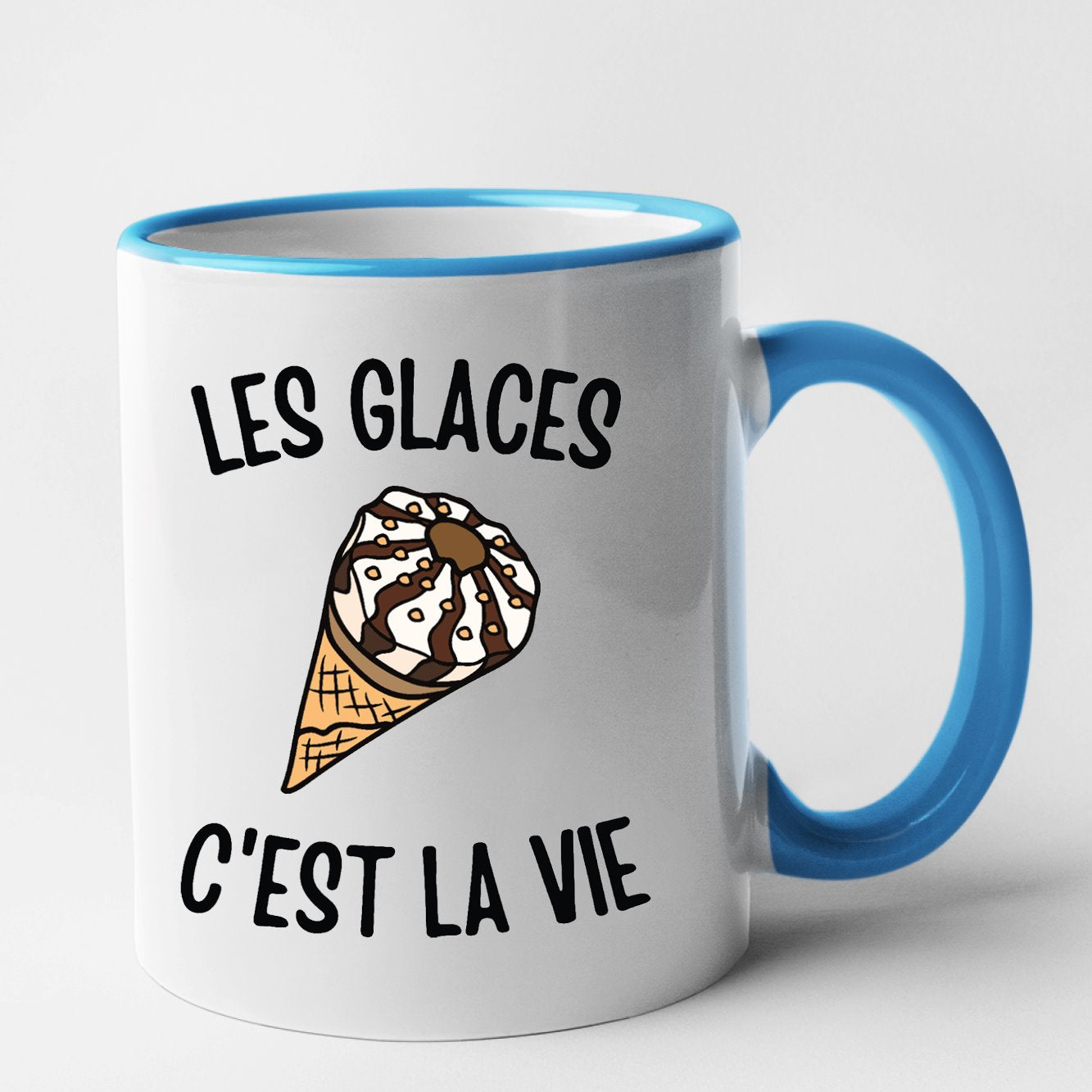 Mug Les glaces c'est la vie Bleu