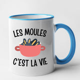 Mug Les moules c'est la vie Bleu