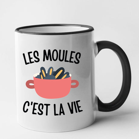 Mug Les moules c'est la vie Noir