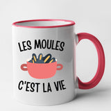 Mug Les moules c'est la vie Rouge