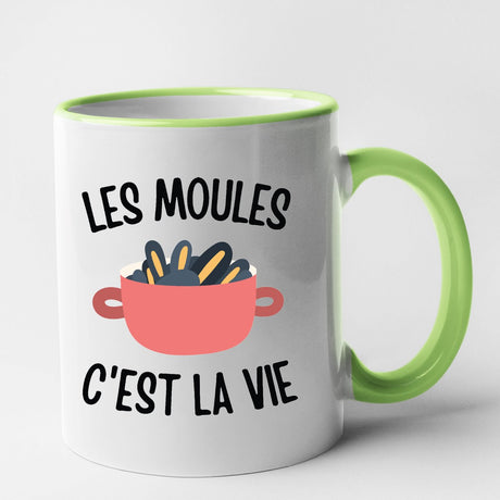 Mug Les moules c'est la vie Vert