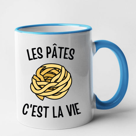 Mug Les pâtes c'est la vie Bleu