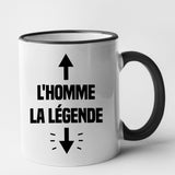 Mug L'homme la légende Noir