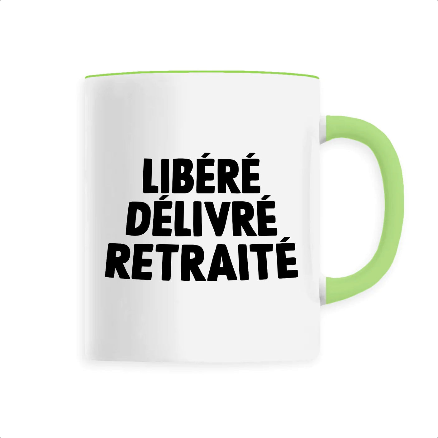 Mug Libéré délivré retraité 