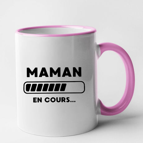 Mug Maman en cours Rose