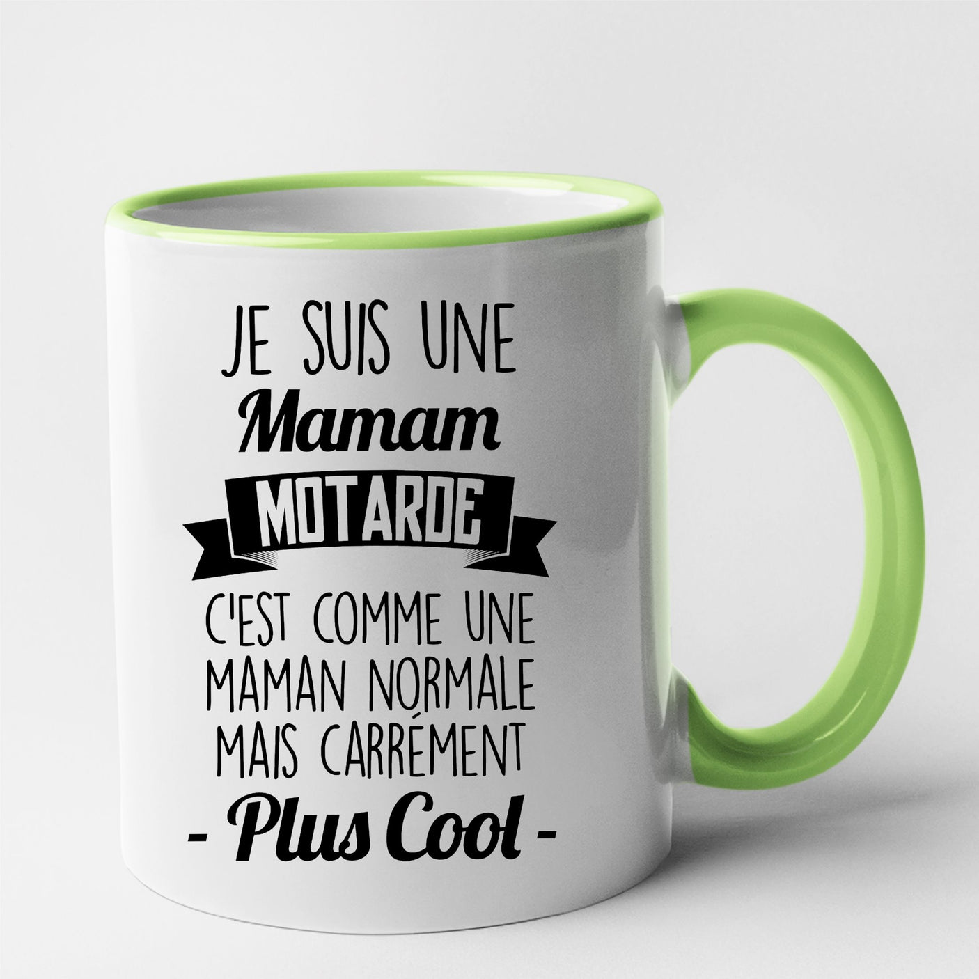 Mug Maman motarde Vert