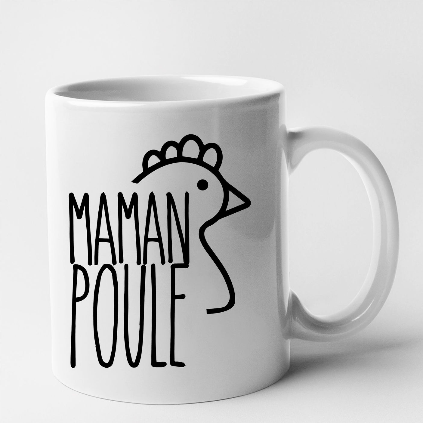 Mug Maman poule Blanc