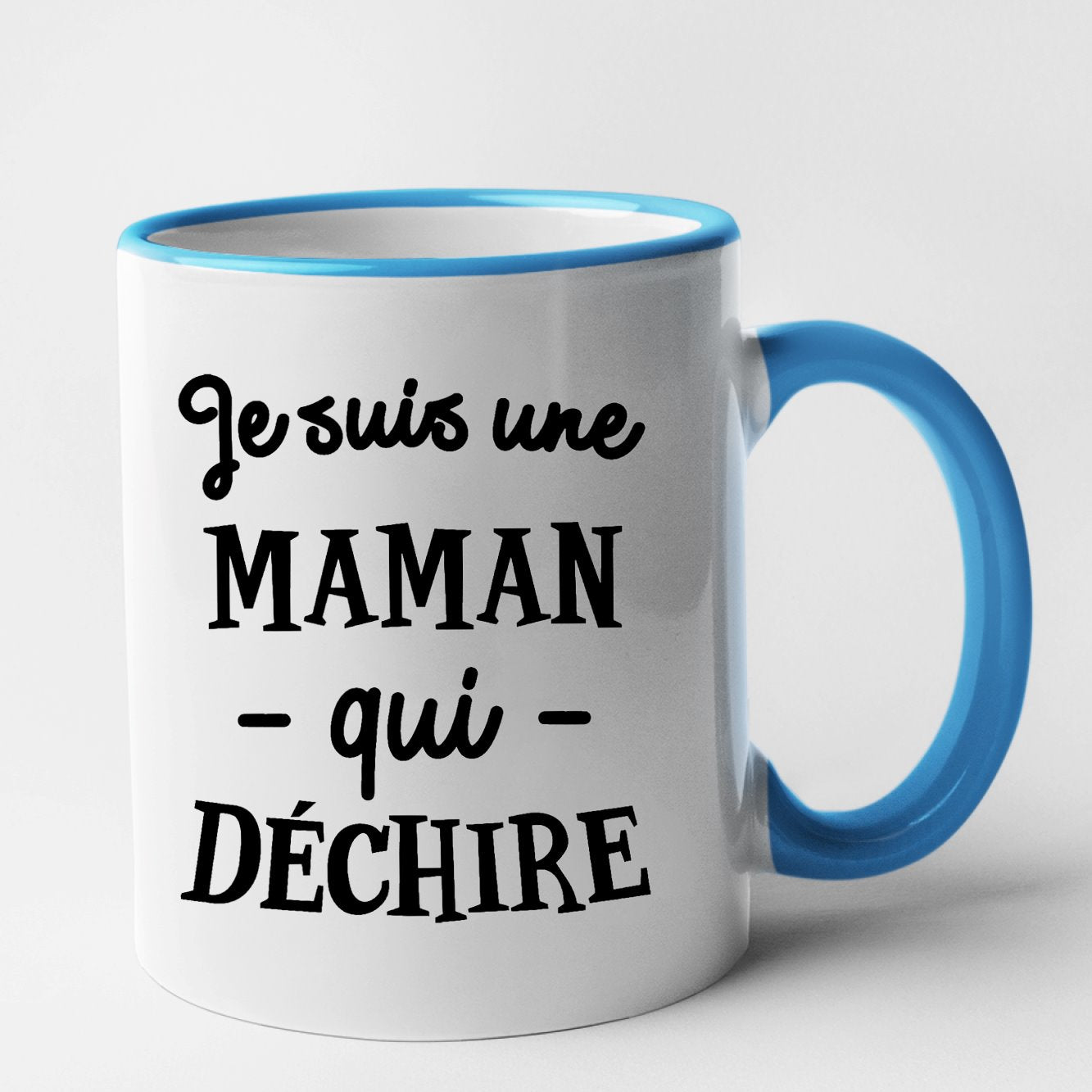 Mug Maman qui déchire Bleu